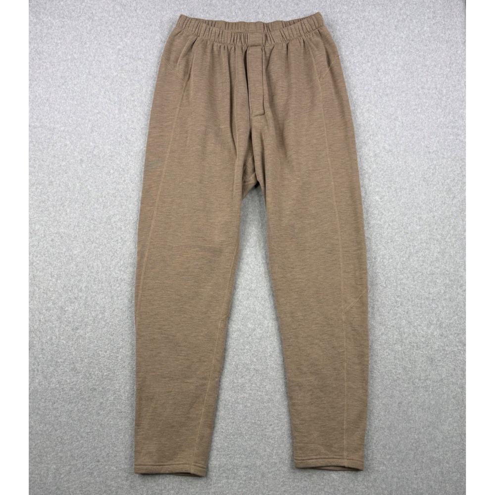Massif Pants Mens XL Brown FR Flame Resistant Nomex Fleece Base Layer Sweatpants